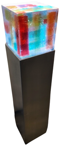 Edelstahllichtobjekt by Klaus Angeli, Sculpture for Sale on Select