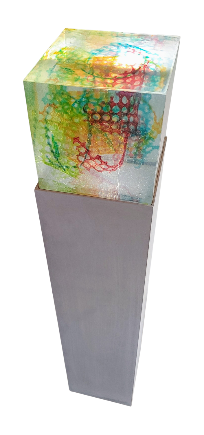 color rotated Klaus Angeli Sculpture for sale