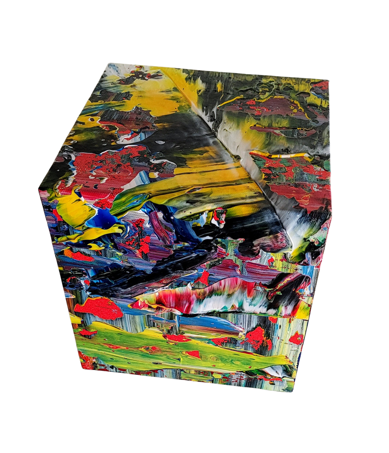 rotations cube 4 Klaus Angeli Sculpture for sale