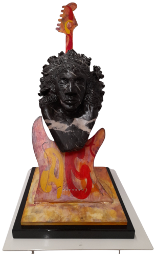 JIMI Hendrix. by Ing. Buchberger, Sculpture for Sale on Select