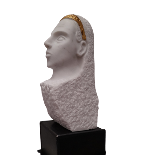 Kopf mit goldenem Band by Ing. Buchberger, Sculpture for Sale on Select
