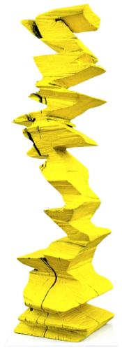 YELLOW SAKAMOTO by Sylvio Eisl, Sculpture for Sale on Select