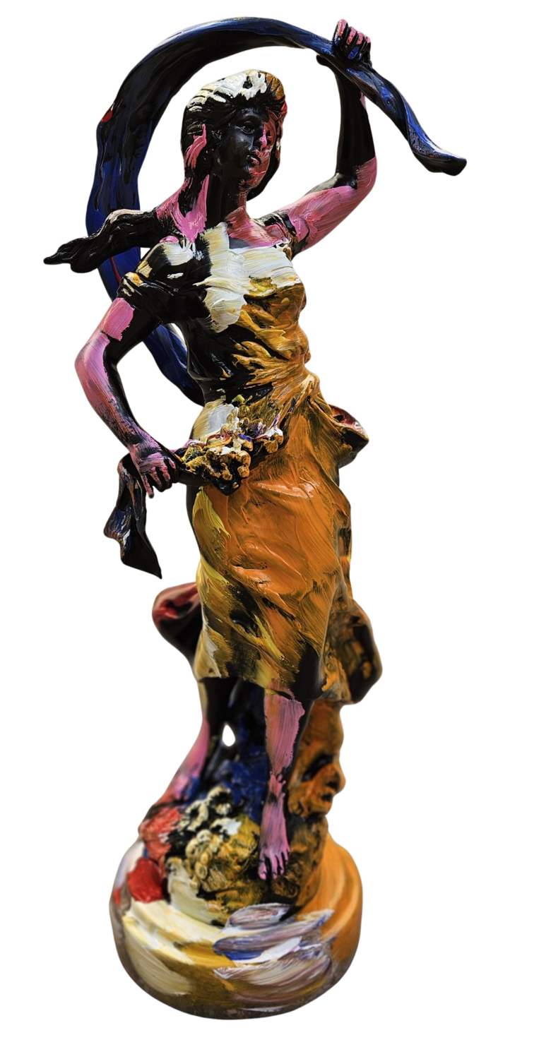 la Cueilleuse aux Fruits défendus David Onen Sculpture for sale