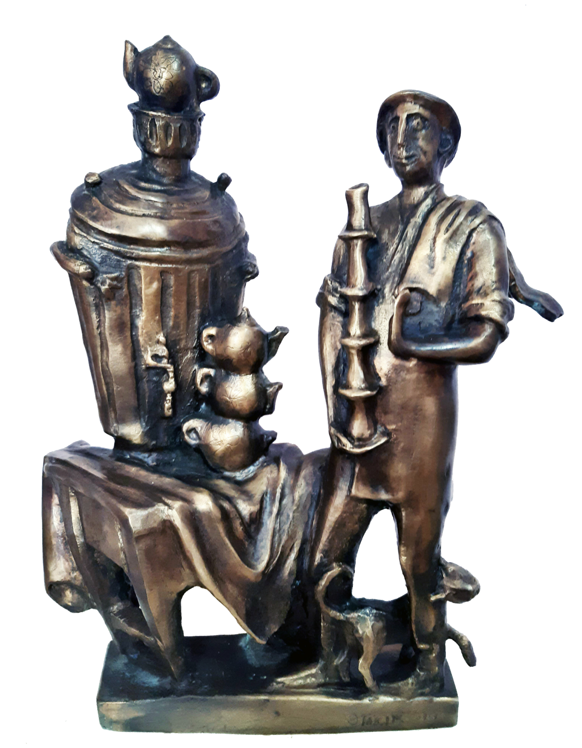 .Chaikhana keeper Zakir Ahmedov Sculpture for sale