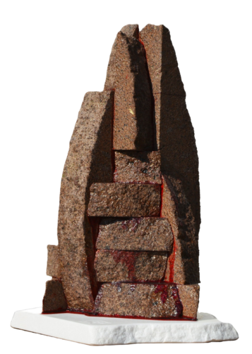 "Crimson Monolith" by Ognyan Chitakov, Sculpture for Sale on Select