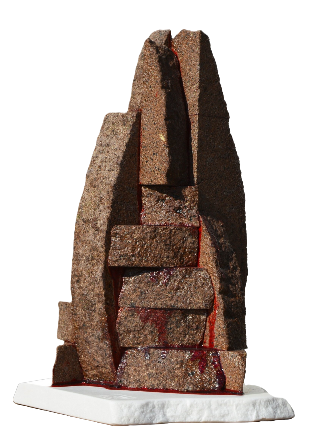 "Crimson Monolith" Ognyan Chitakov Sculpture for sale