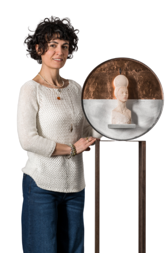 L'altarino della Papessa - foglia rame by Francioni Mastromarino, Sculpture for Sale on Select