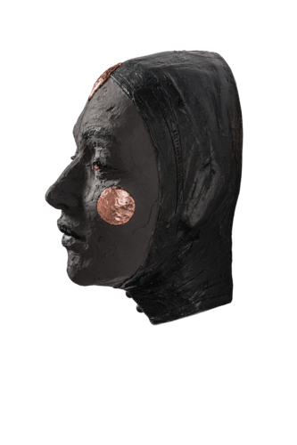 La Viandante nera - foglia rame by Francioni Mastromarino, Sculpture for Sale on Select