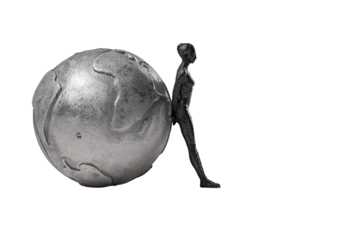 I hope earth - alluminio by Francioni Mastromarino, Sculpture for Sale on Select