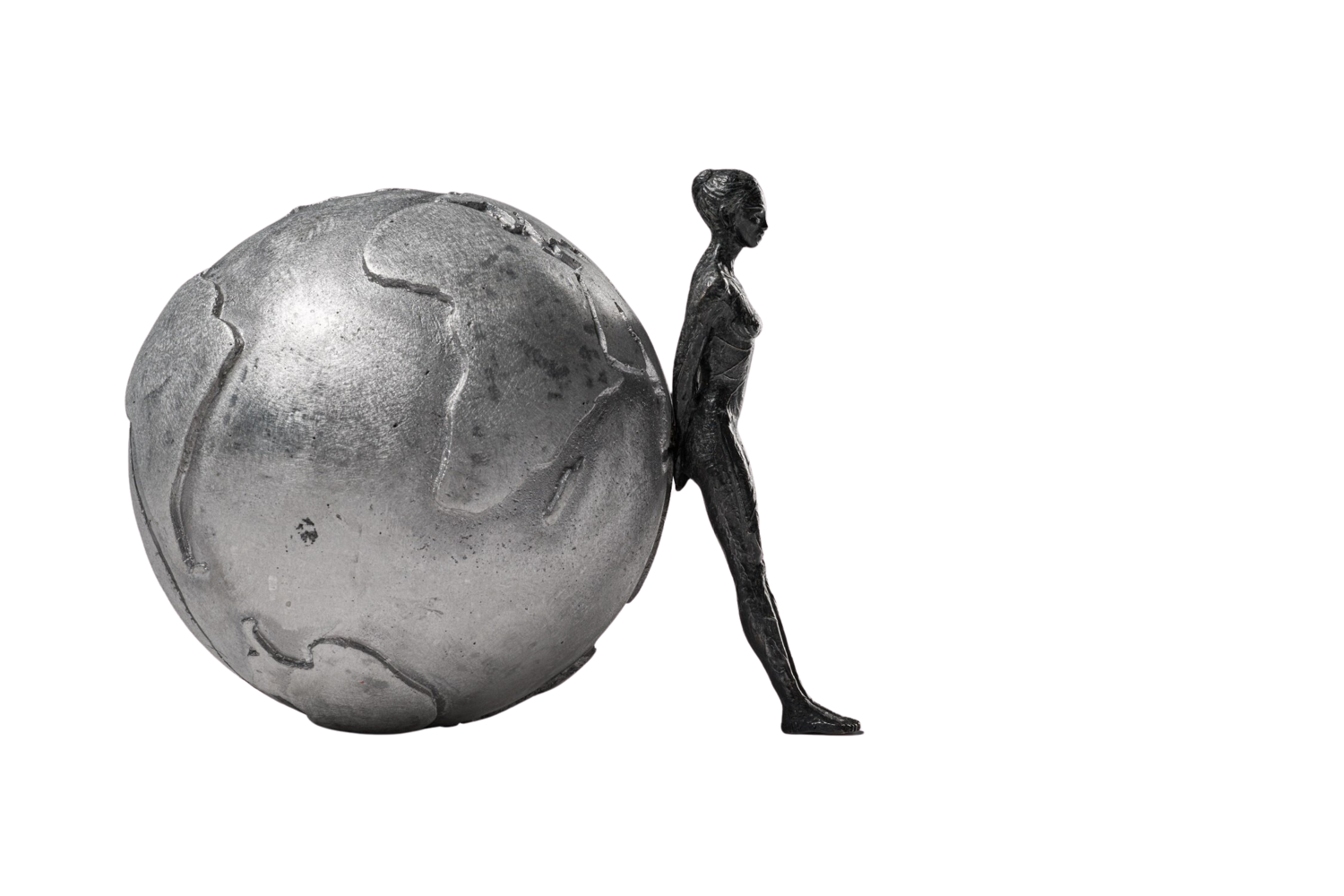 I hope earth - alluminio Francioni Mastromarino Sculpture for sale