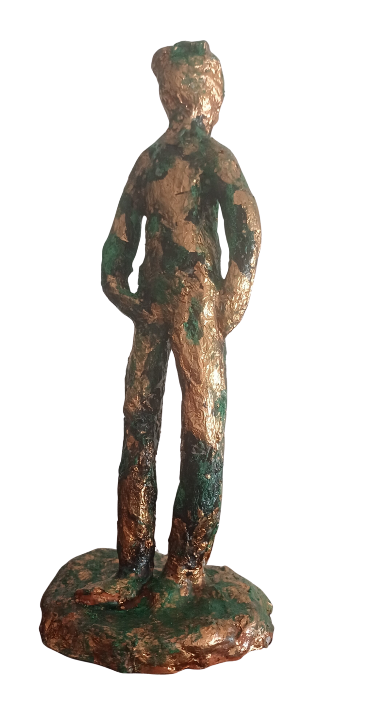 SMALL MAN Christiane Guerry Sculpture for sale