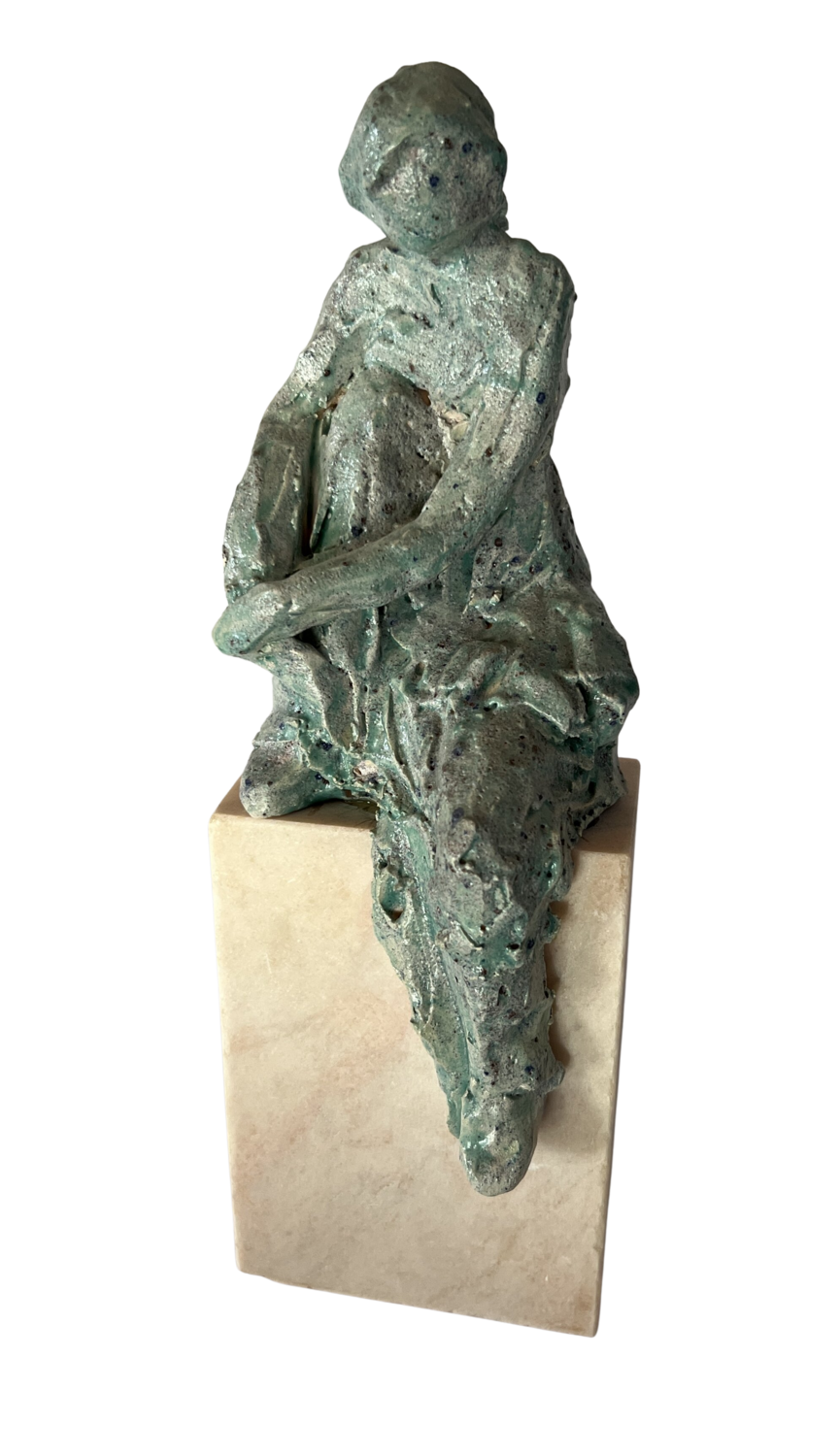 Seated Nicola Quici Sculpture for sale