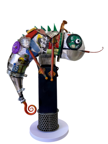 Maestro del disfraz by Paula Garnett, Sculpture for Sale on Select
