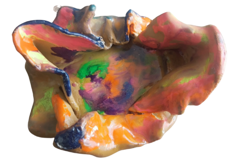 Céramique fluo by laetitia GUADAGNA ASCIAK, Sculpture for Sale on Select