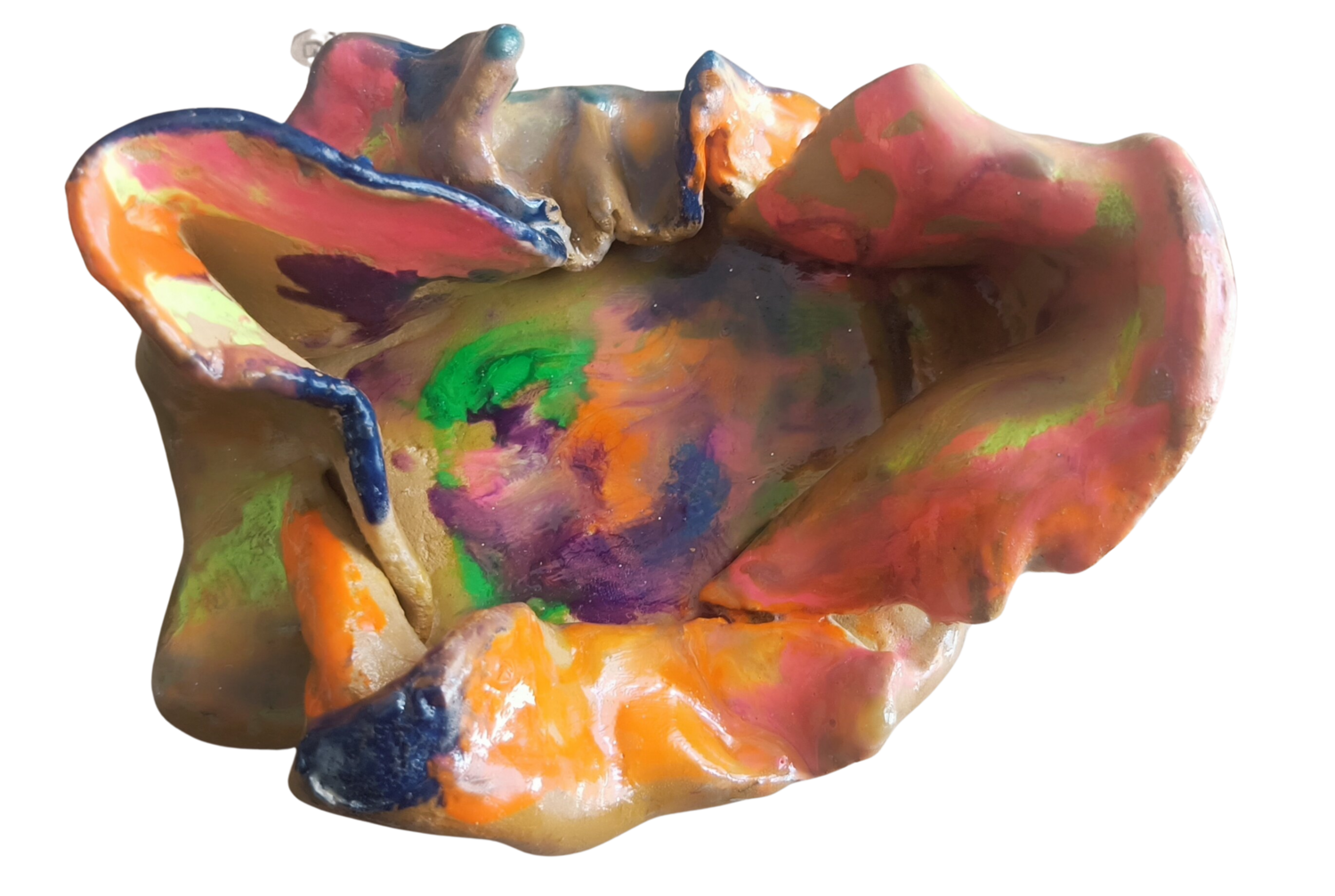 Céramique fluo laetitia GUADAGNA ASCIAK Sculpture for sale