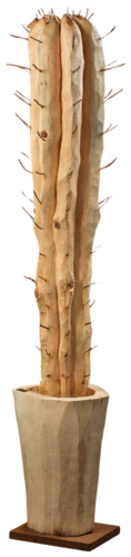 Cactus di pino Cembro con spine di ferro color rame by Luca Tassone, Sculpture for Sale on Select