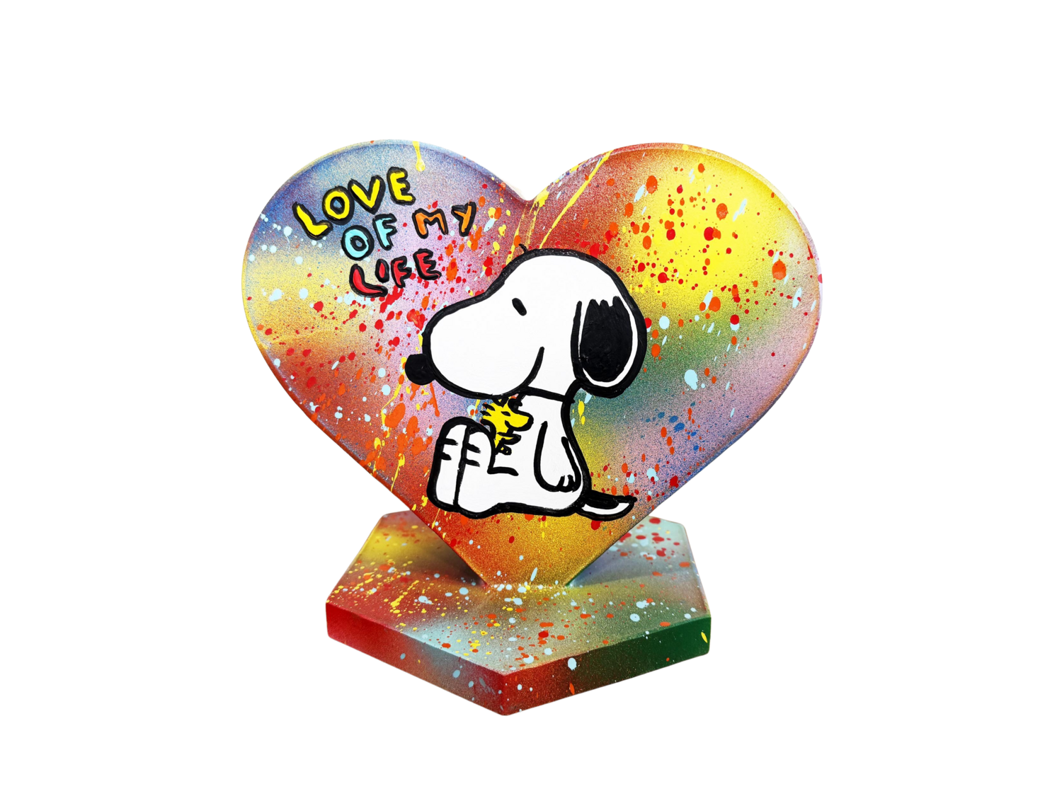 LOVE OF MY LIFE skulptur herz resinart popart michael pfannschmidt Sculpture for sale