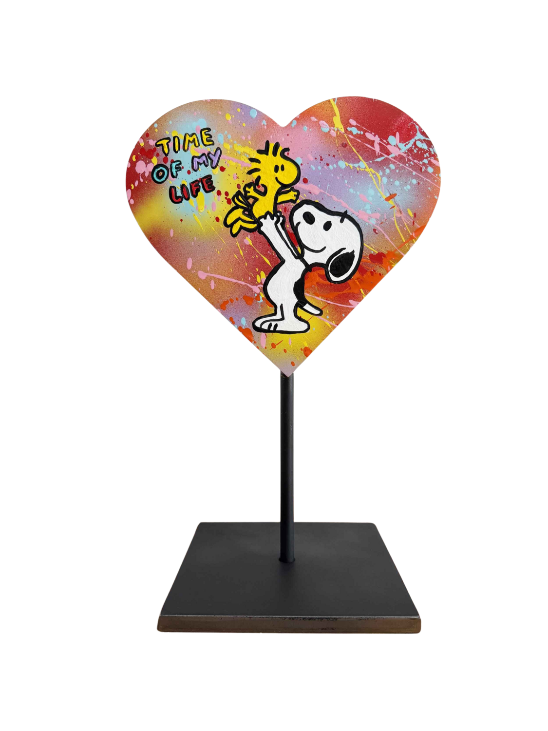 TIME OF MY LIFE skulptur herz resinart popart michael pfannschmidt Sculpture for sale