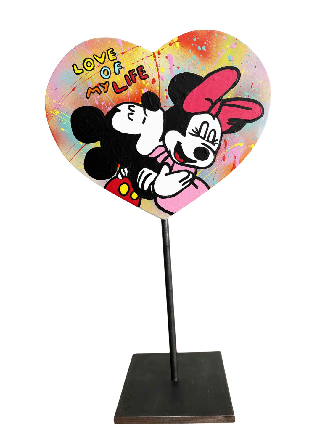 LOVE OF MY LIFE skulptur herz resinart popart michael pfannschmidt Sculpture for sale