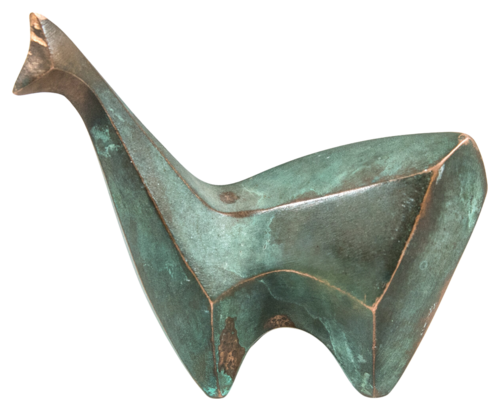 Medium Cubic Green Llama Two by Jesus Valencia, Sculpture for Sale on Select