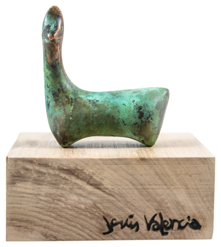 Tiny Green Llama One by Jesus Valencia, Sculpture for Sale on Select