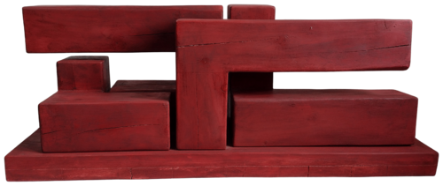 Composition in red by Krasimir Mitov, Sculpture for Sale on Select