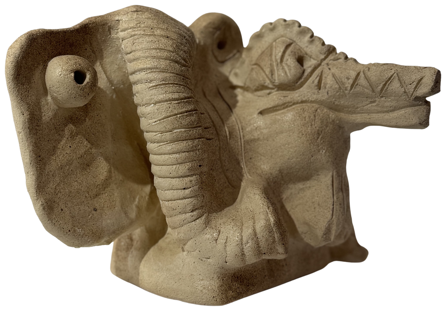 elephant with aligator Thomas Bertolis Sculpture for sale