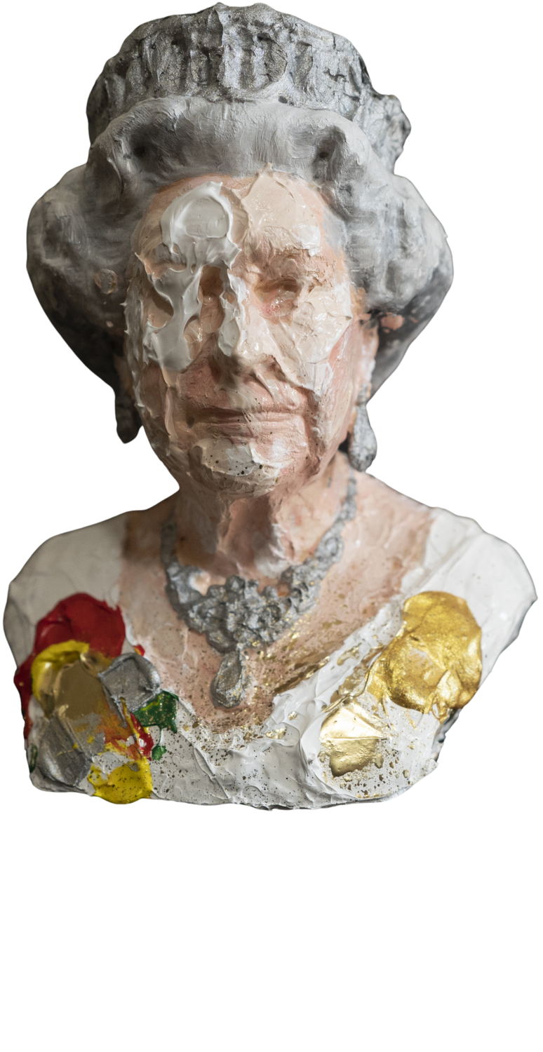Elizabeth II Sculpture Tomoya Nakano Sculpture for sale