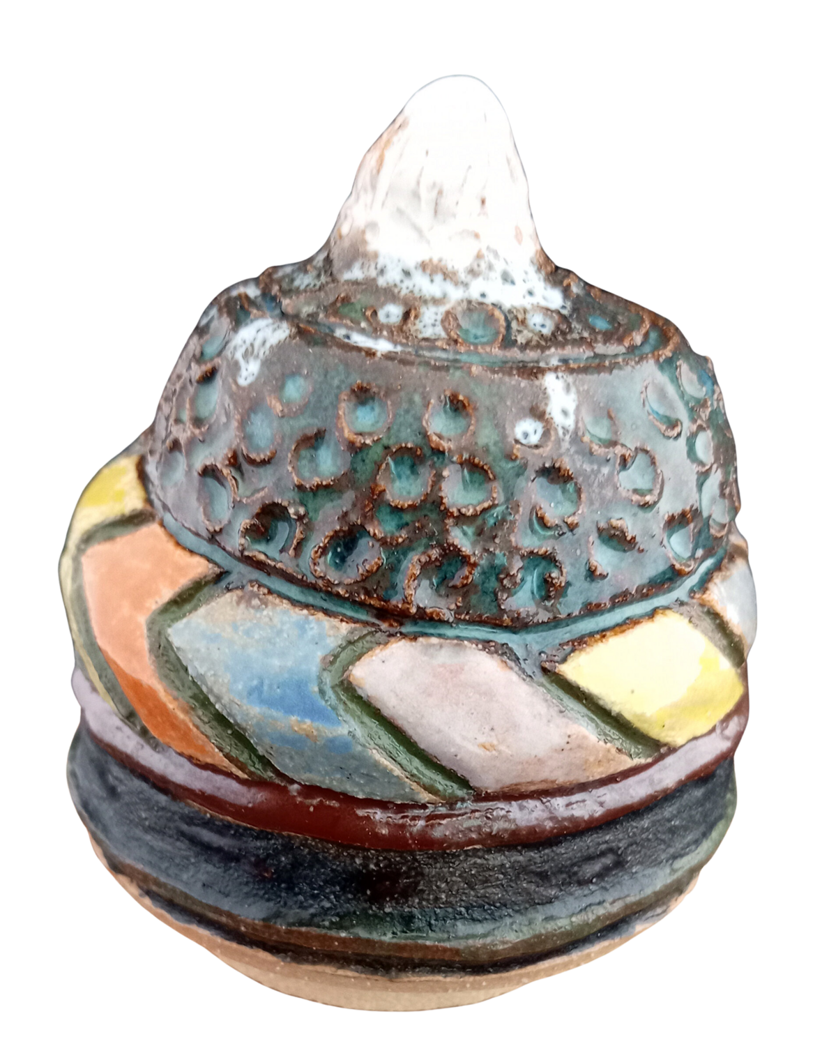 Joie des Couleurs (série les œufs) Valentine Carre Sculpture for sale