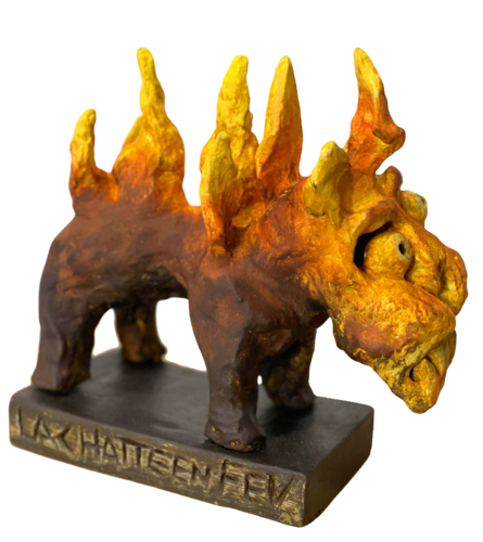 LA CHATTE EN FEU by Gilles Pierre, Sculpture for Sale on Select