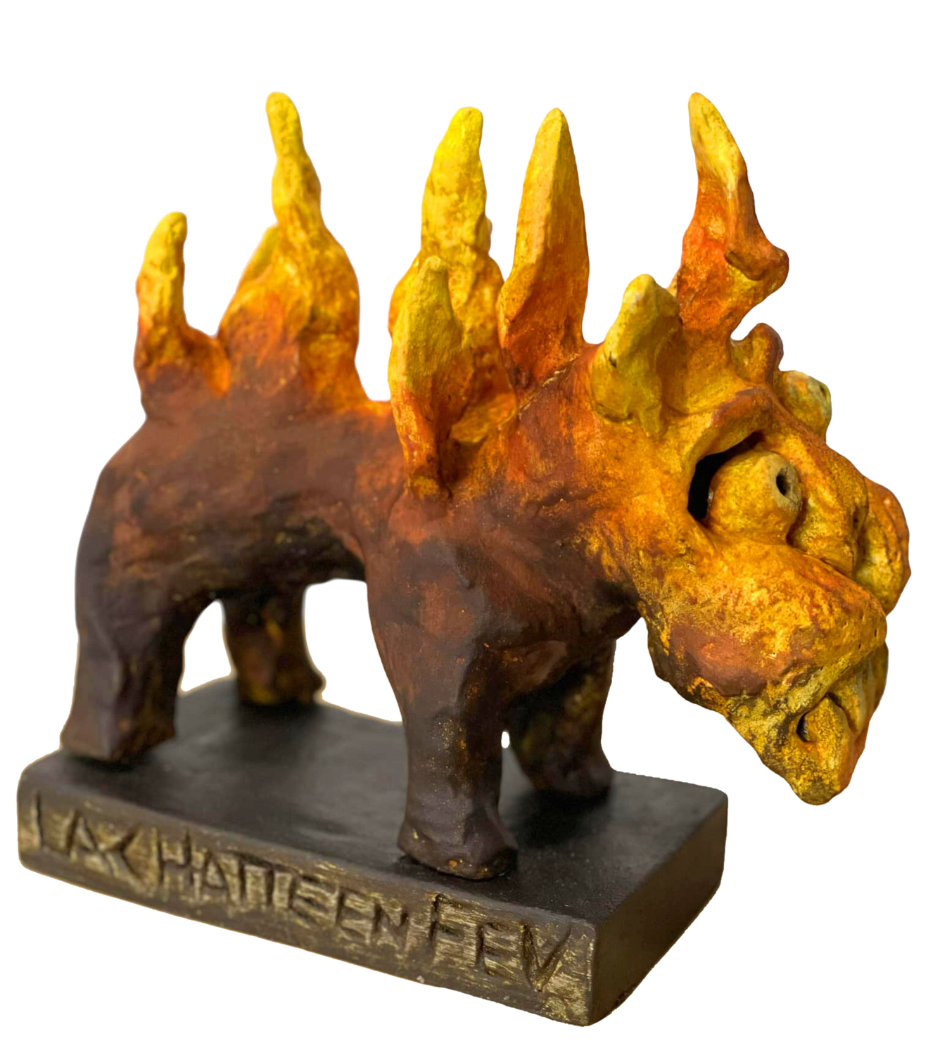 LA CHATTE EN FEU Gilles Pierre Sculpture for sale
