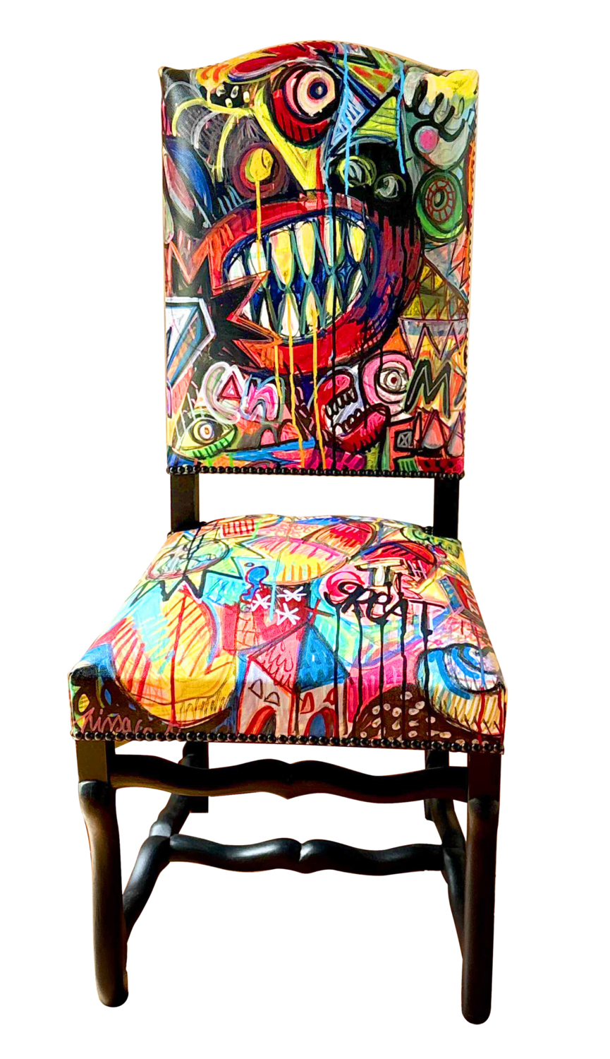 Chaise d'artiste Toto PISSACO Gilles Pierre Sculpture for sale