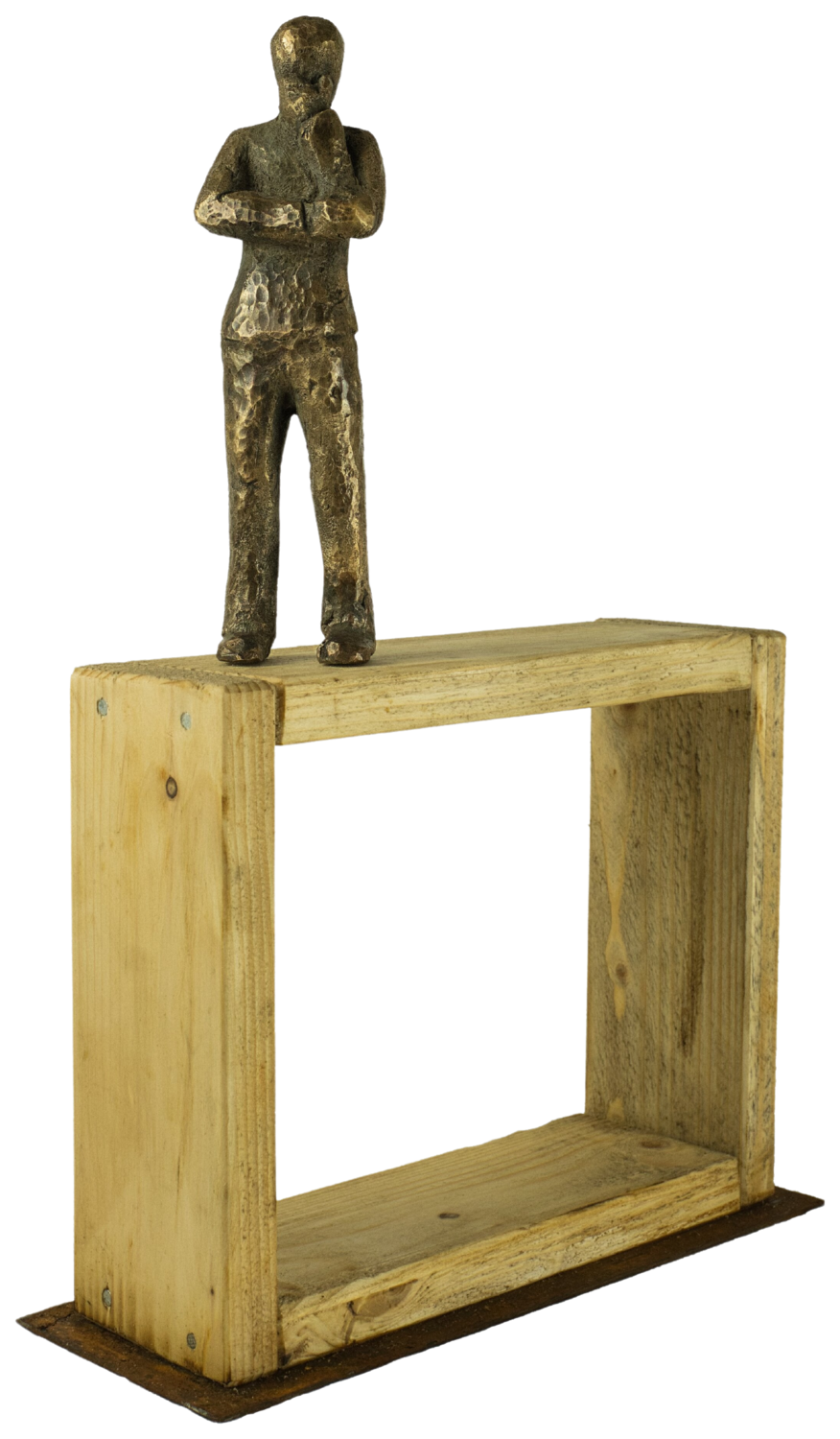Out of the box denken Leif-Erik Voss Sculpture for sale