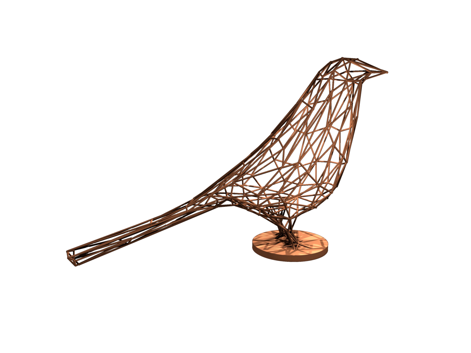 Bird ( Wireframe) Claudio Pincas Feldman Sculpture for sale