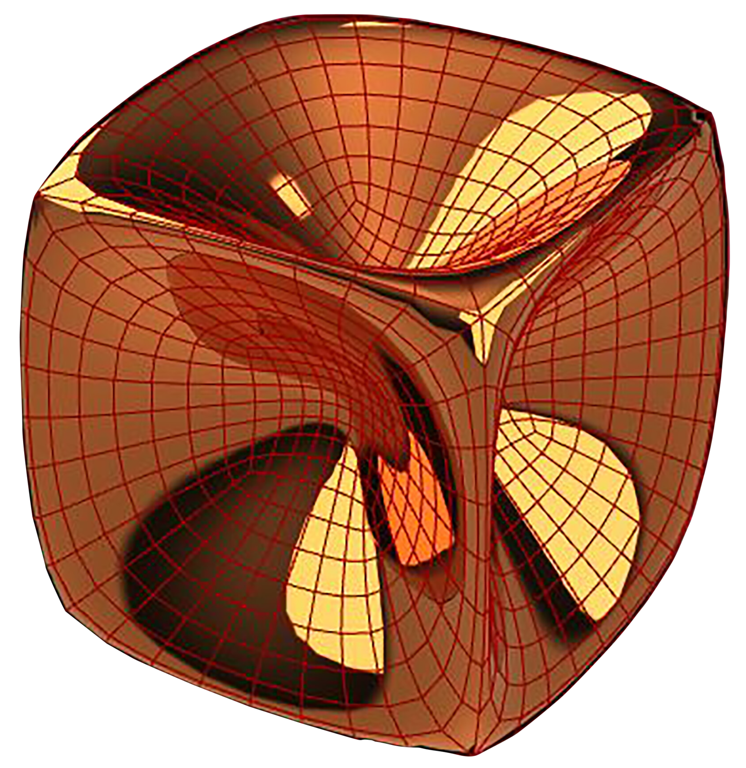 Cubo SubD Claudio Pincas Feldman Sculpture for sale