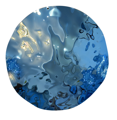 Water Effect in Blue by Anna Sidi-Yacoub, Sculpture for Sale on Select
