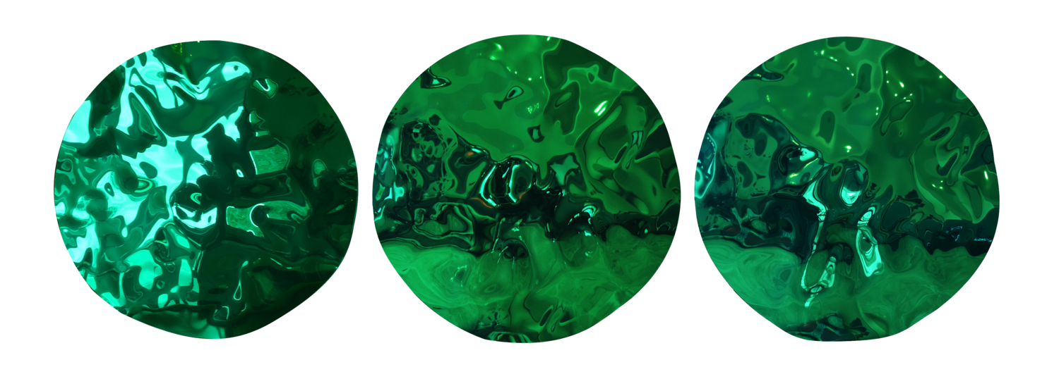 Reflections in Green Unique Sculptures Anna Sidi-Yacoub Sculpture for sale