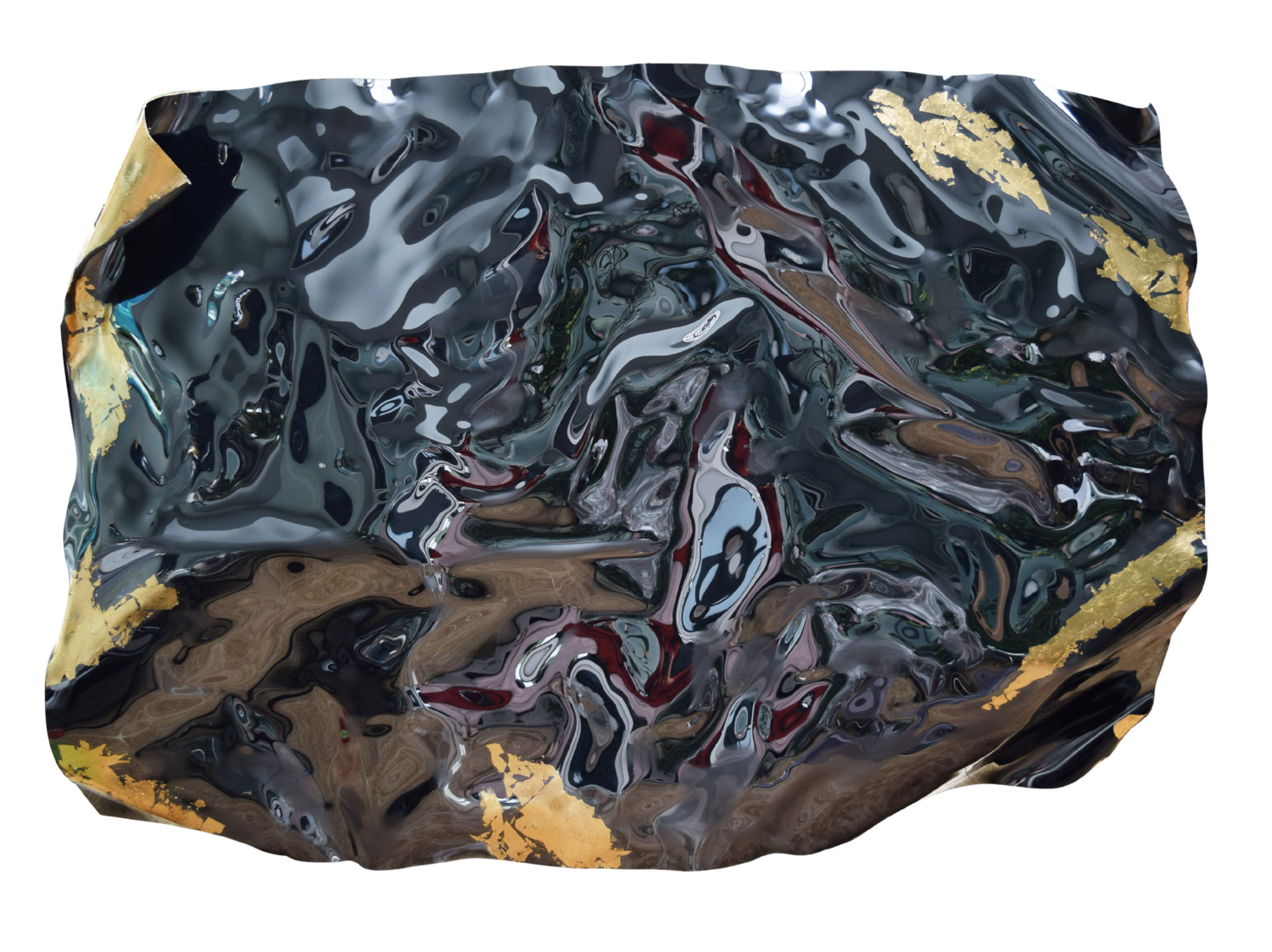 50 shades of Gray with Gold Anna Sidi-Yacoub Sculpture for sale