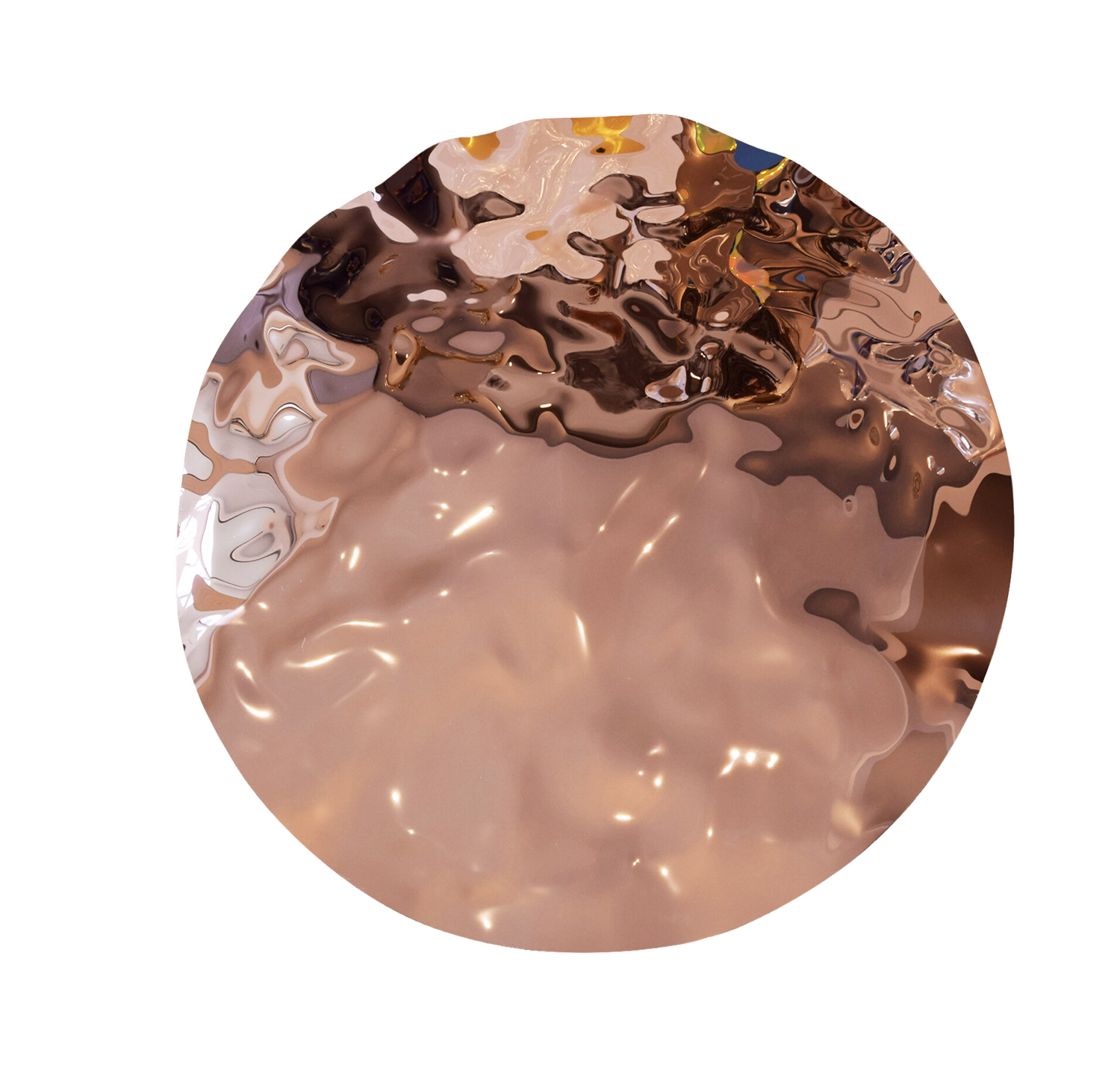 Water Effects in Rose Gold 120 cm Anna Sidi-Yacoub Sculpture for sale
