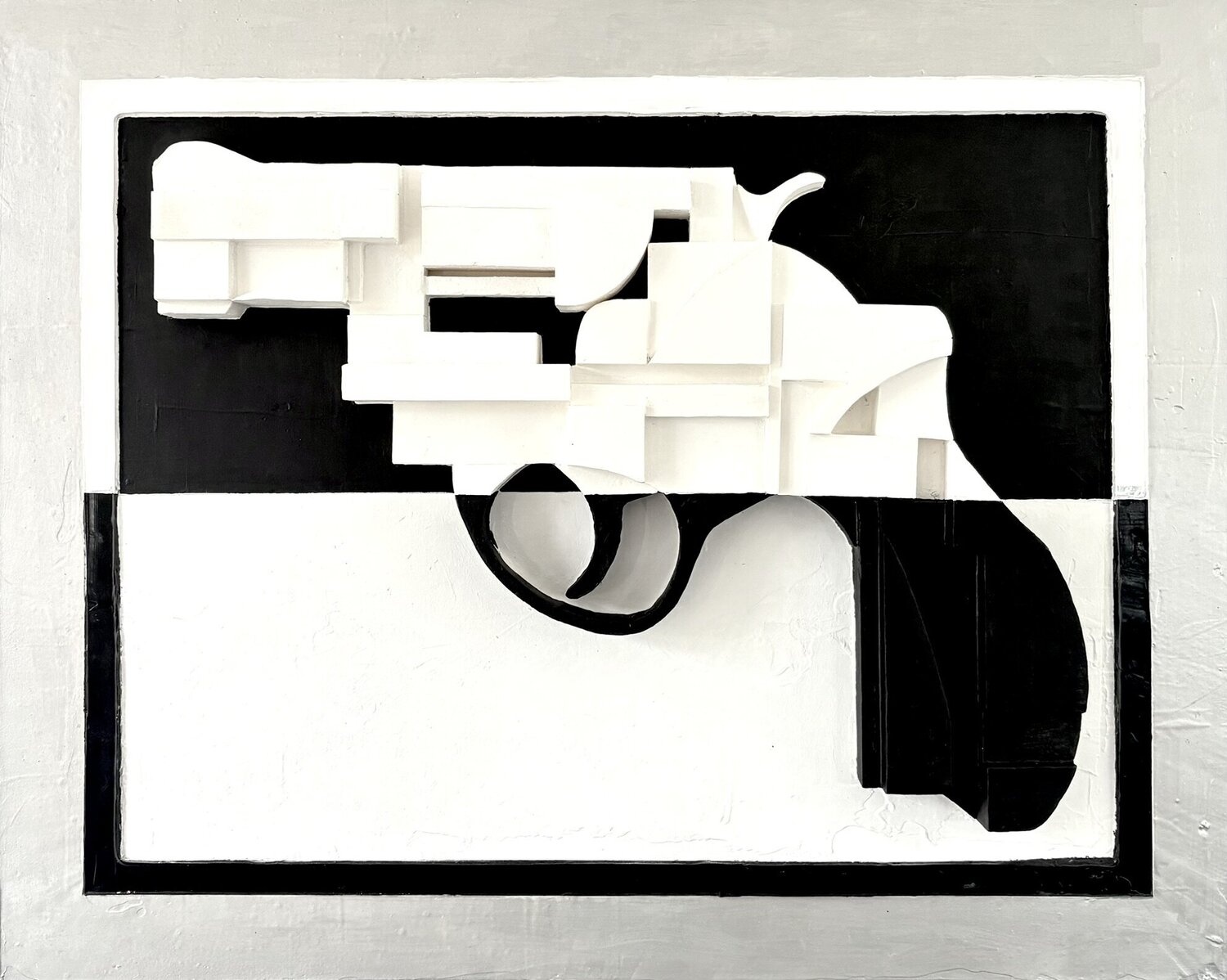Revolver (Black/ White) Robert Tietz Sculpture for sale