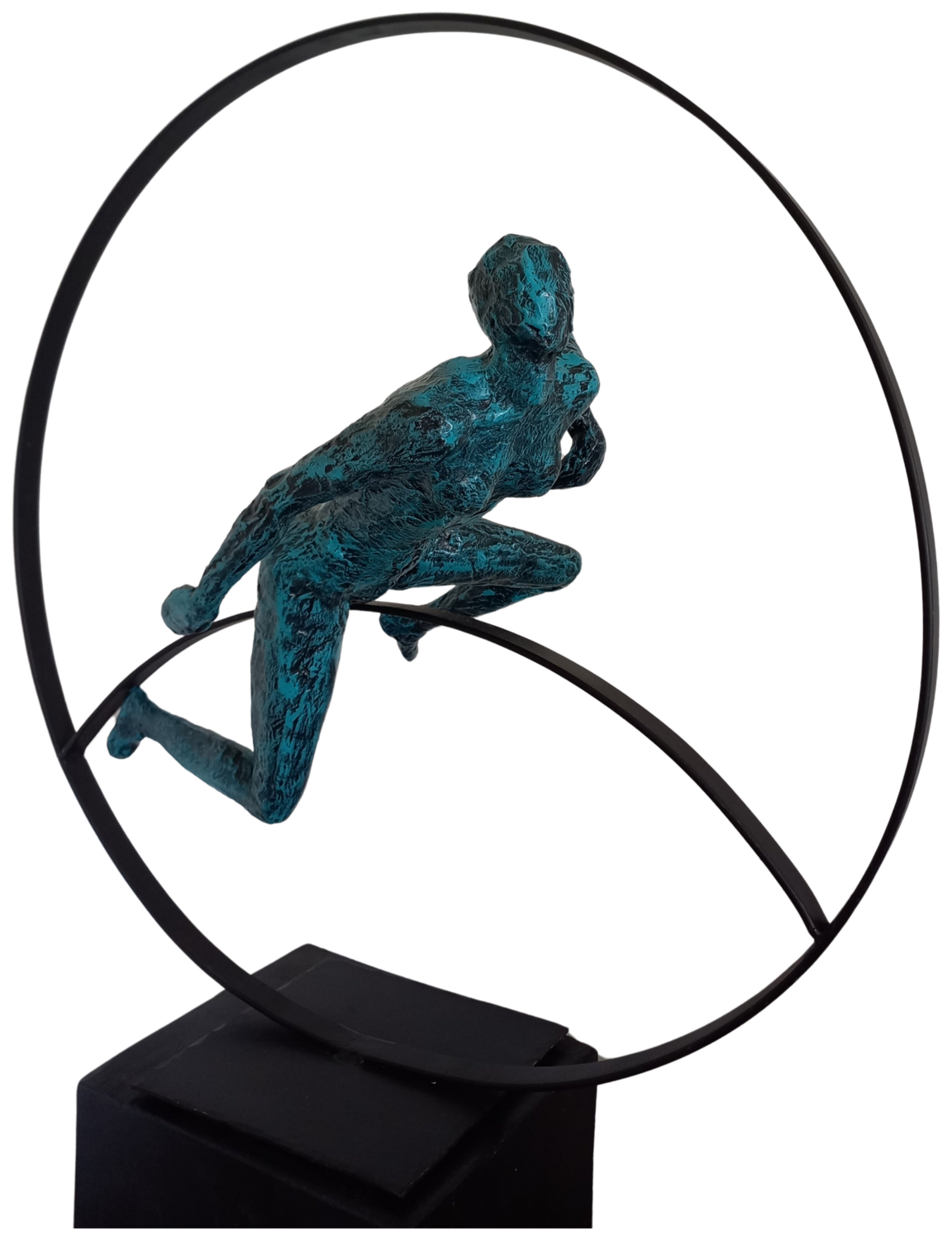 Mindfulness cobalto Vicky Pérez Sculpture for sale