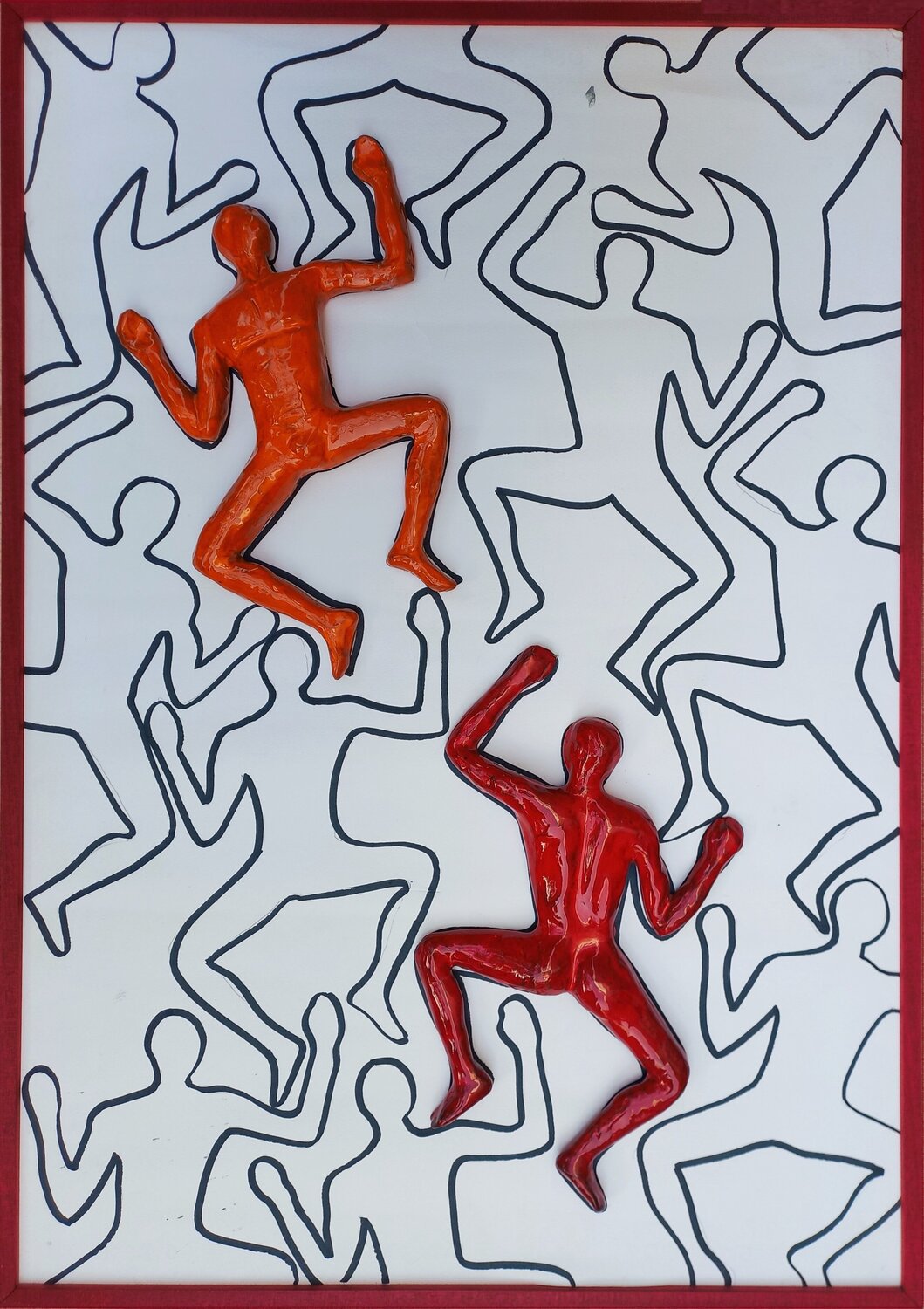 Climbing in colors Vicky Pérez Sculpture for sale