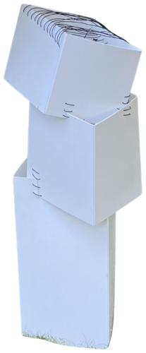 Weisser Kubus by Rainer Neundörfer, Sculpture for Sale on Select