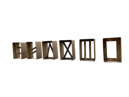 Kartonfenster  (ZZ. ausgestellt Kulturhauptstadt Chemnitz,Garagen-Campus, Haupthalle) by Rainer Neundörfer, Sculpture for Sale on Select
