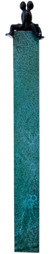 Ensemble pour toujours... [BLOC VERT]  (série : Terre d’enfants 2026) by Olivier Messas, Sculpture for Sale on Select