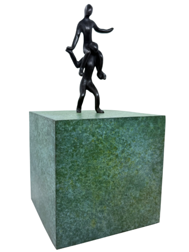 Porté par la vie... [BLOC VERT] (série : Terre d’enfants 2026) by Olivier Messas, Sculpture for Sale on Select