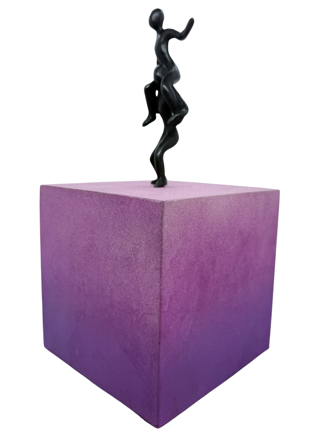 Porté par la vie... [BLOC ROSE] (série : Terre d’enfants 2026) Olivier Messas Sculpture for sale