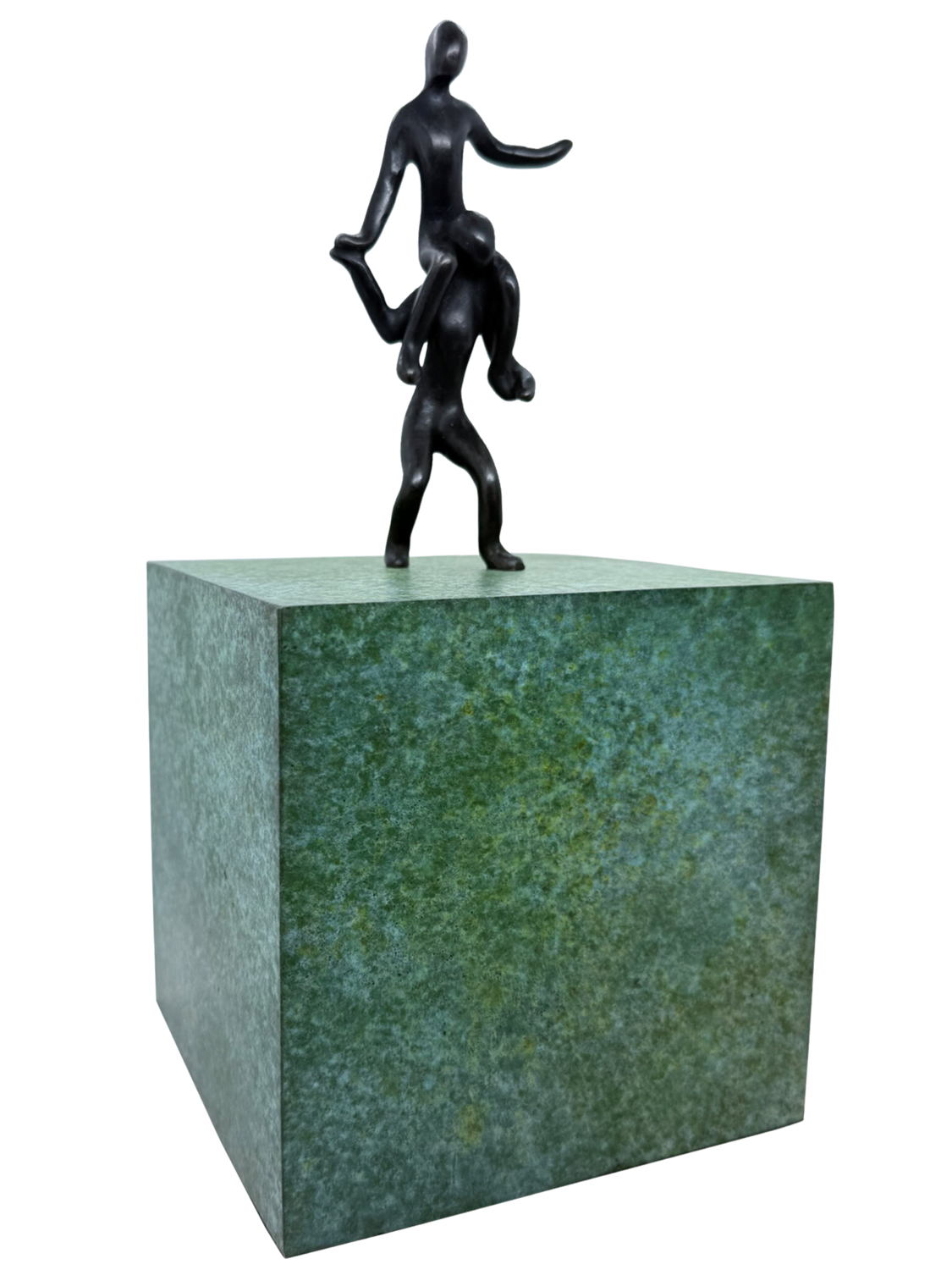 Porté par la vie... [BLOC VERT] (série : Terre d’enfants 2026) Olivier Messas Sculpture for sale