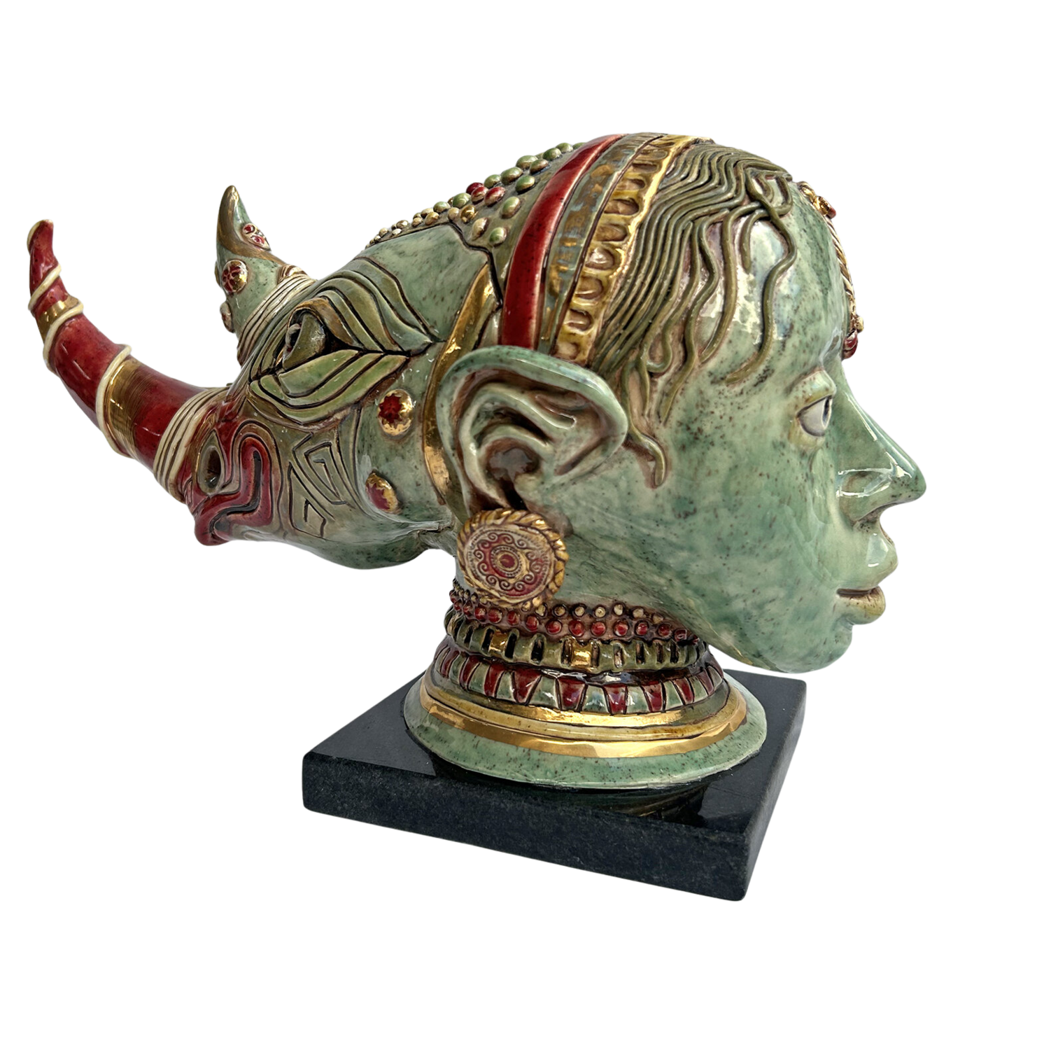 Dualis Chimera II: Breath of Jade Dmitry Spiros Sculpture for sale