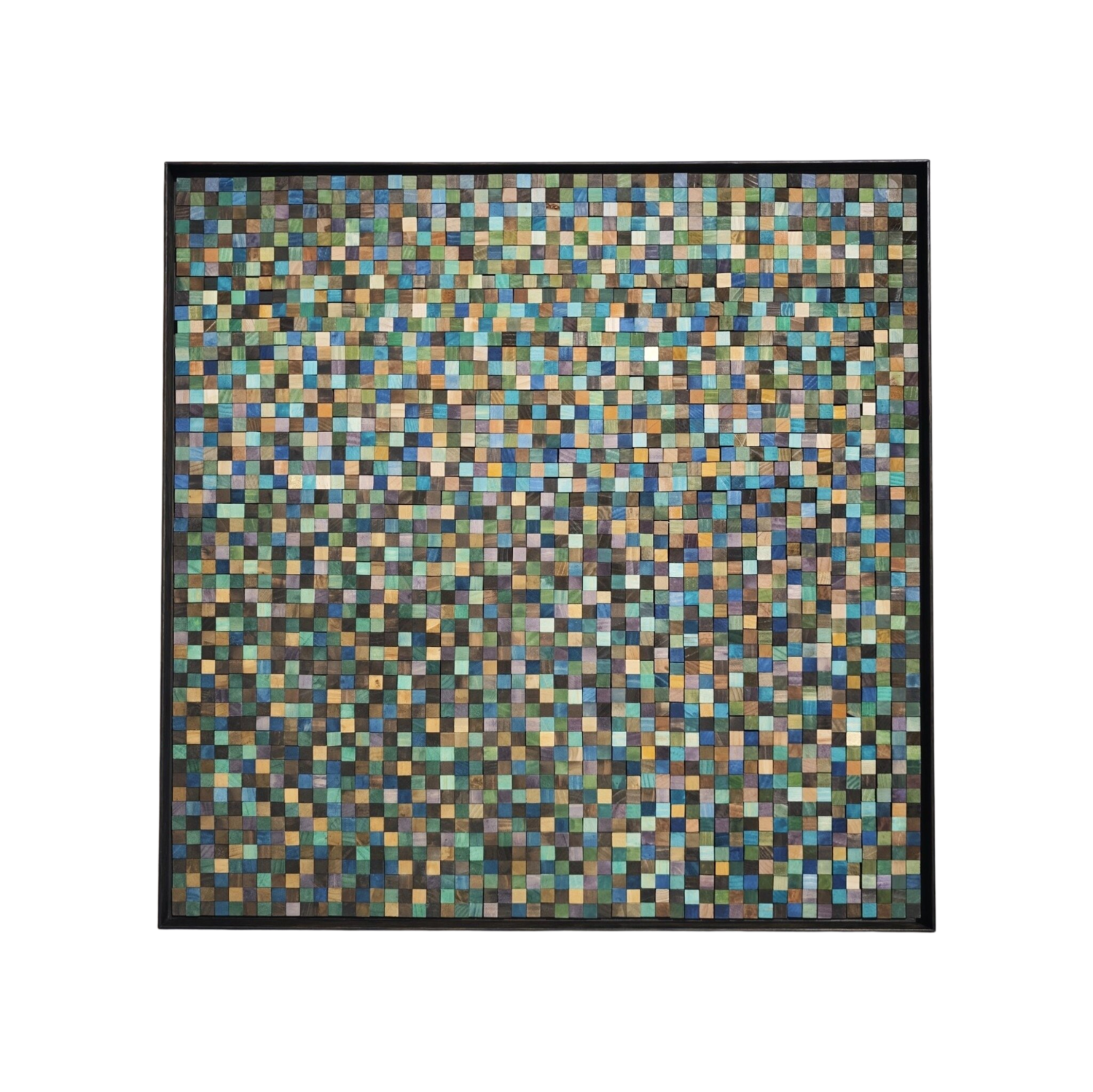 Pixel Horizon (3D Wood) Kim Benz Sculpture for sale